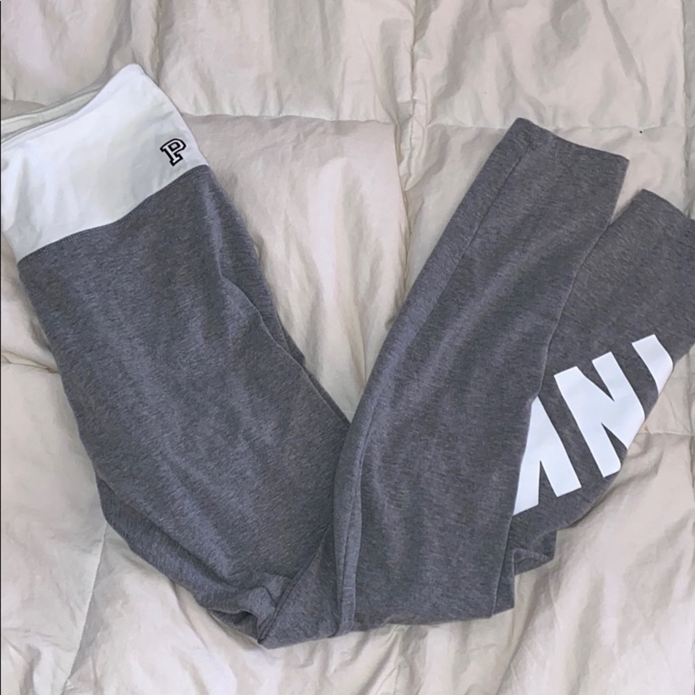 Victoria Secret (Pink) Grey and White Yoga Legging